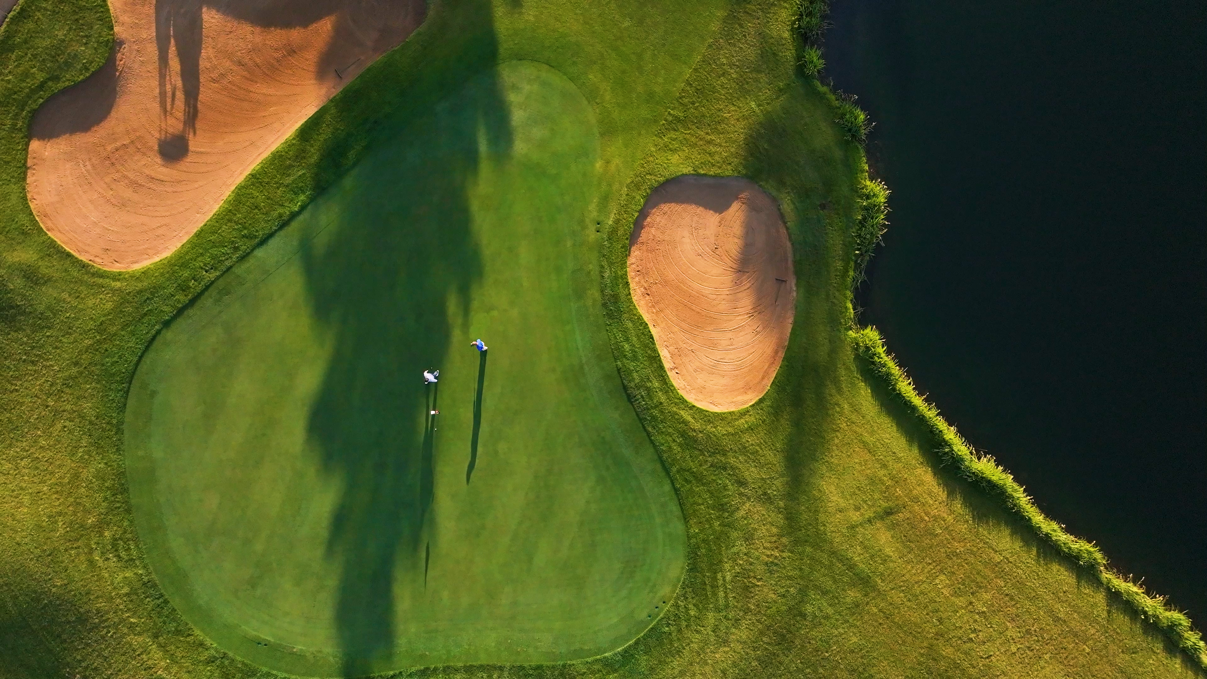 Drone Shot of Golf Course